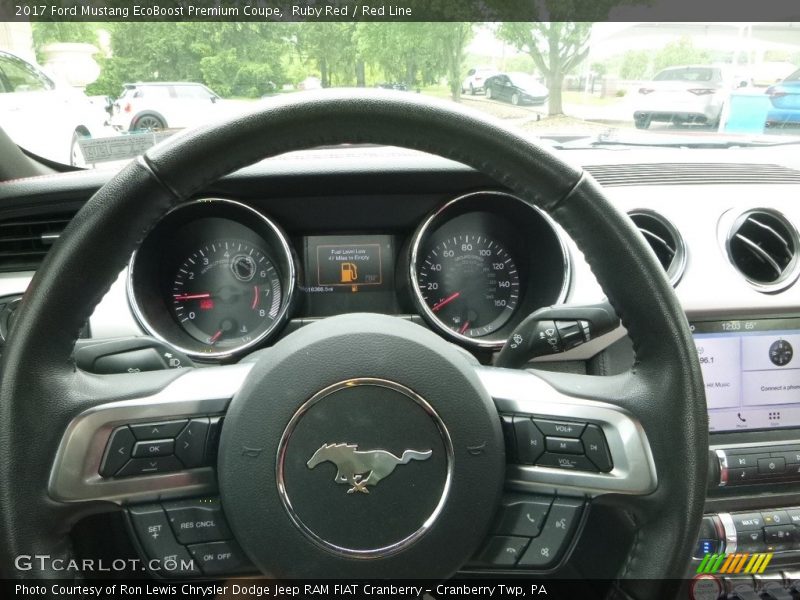 Ruby Red / Red Line 2017 Ford Mustang EcoBoost Premium Coupe