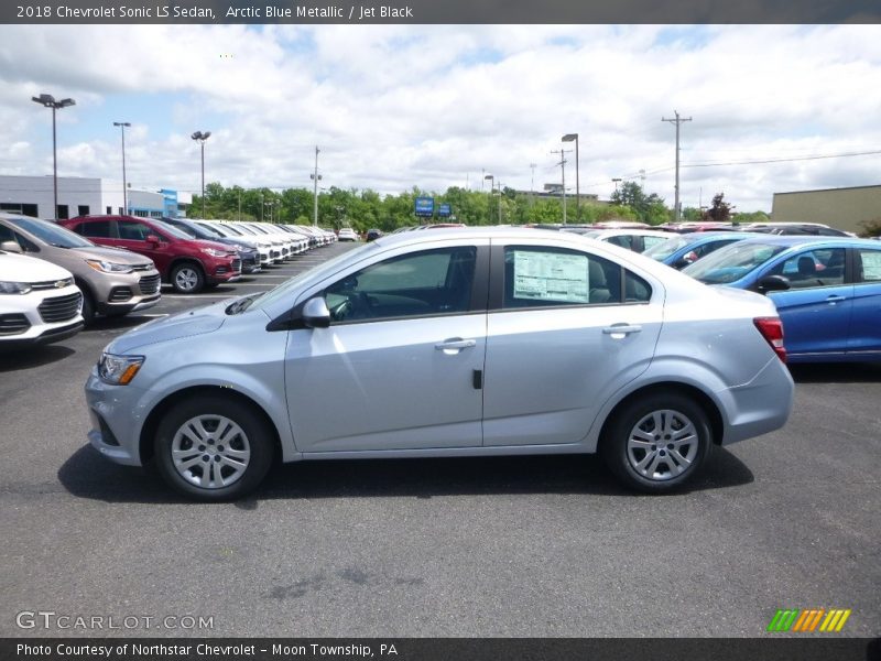 Arctic Blue Metallic / Jet Black 2018 Chevrolet Sonic LS Sedan