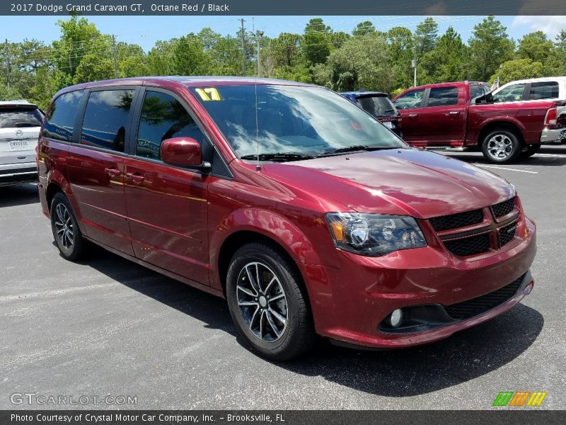 Octane Red / Black 2017 Dodge Grand Caravan GT