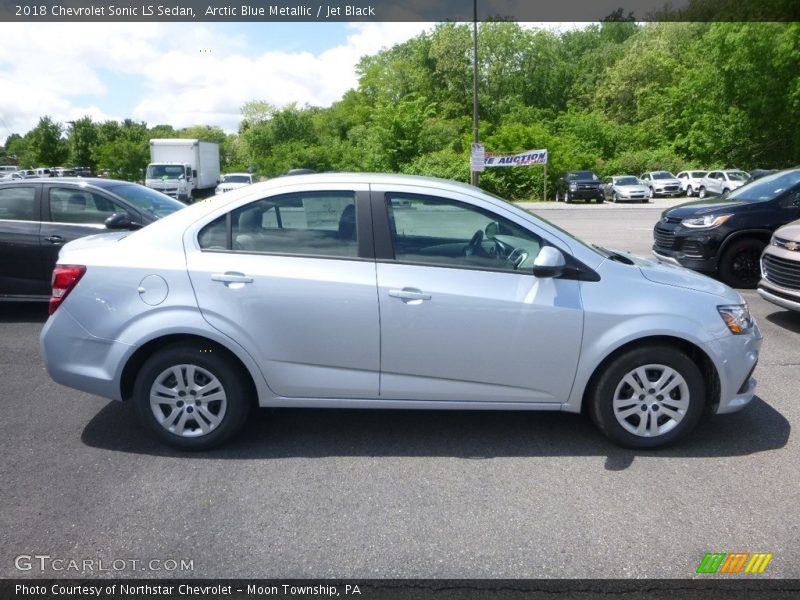 Arctic Blue Metallic / Jet Black 2018 Chevrolet Sonic LS Sedan