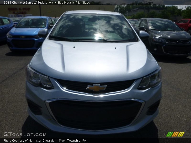Arctic Blue Metallic / Jet Black 2018 Chevrolet Sonic LS Sedan