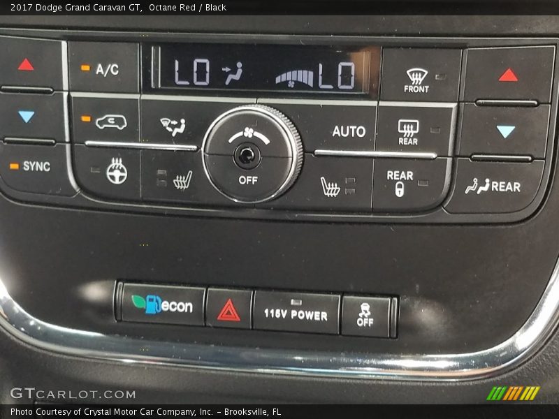 Octane Red / Black 2017 Dodge Grand Caravan GT