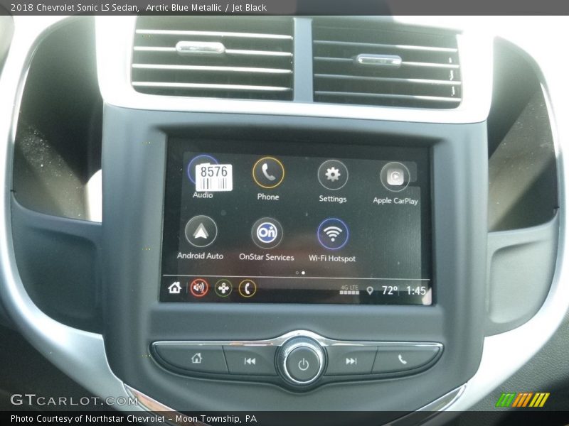 Arctic Blue Metallic / Jet Black 2018 Chevrolet Sonic LS Sedan