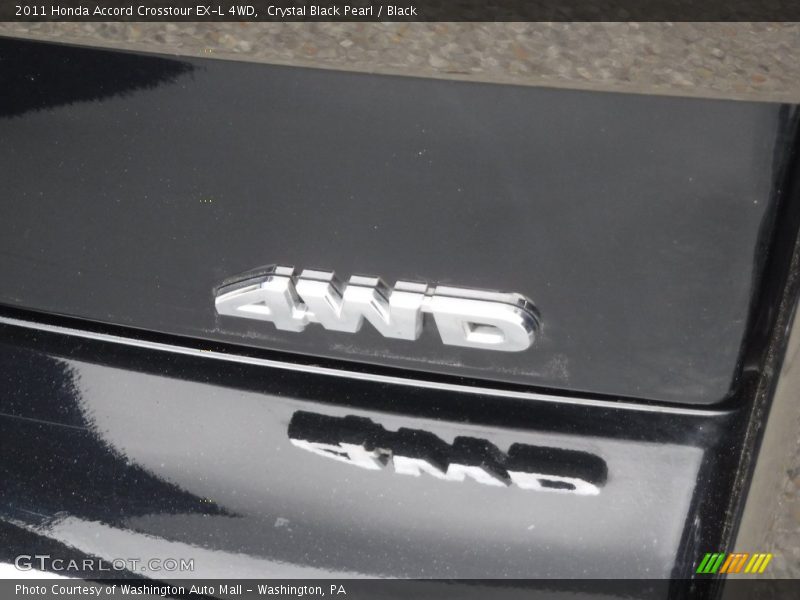 Crystal Black Pearl / Black 2011 Honda Accord Crosstour EX-L 4WD