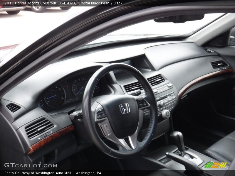 Crystal Black Pearl / Black 2011 Honda Accord Crosstour EX-L 4WD