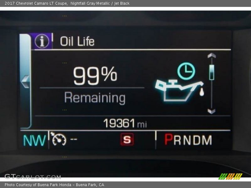 Nightfall Gray Metallic / Jet Black 2017 Chevrolet Camaro LT Coupe