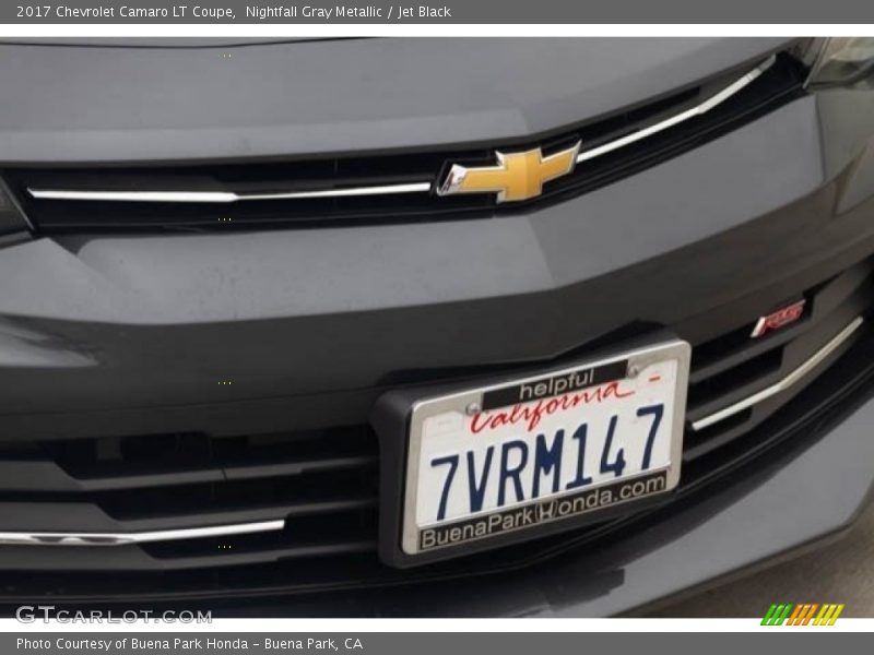 Nightfall Gray Metallic / Jet Black 2017 Chevrolet Camaro LT Coupe