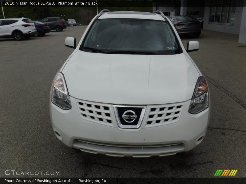 Phantom White / Black 2010 Nissan Rogue SL AWD