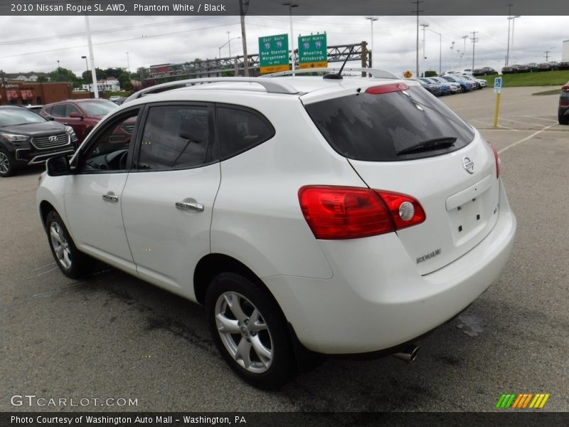 Phantom White / Black 2010 Nissan Rogue SL AWD
