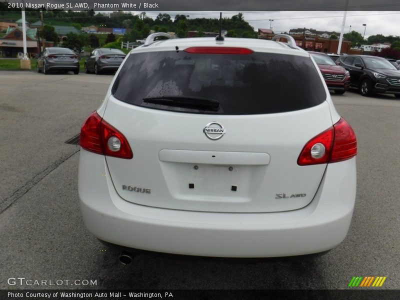 Phantom White / Black 2010 Nissan Rogue SL AWD