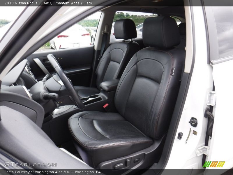 Phantom White / Black 2010 Nissan Rogue SL AWD