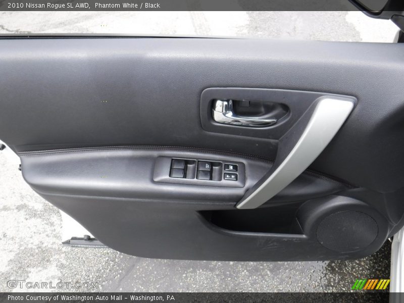 Phantom White / Black 2010 Nissan Rogue SL AWD