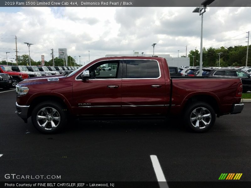 Delmonico Red Pearl / Black 2019 Ram 1500 Limited Crew Cab 4x4