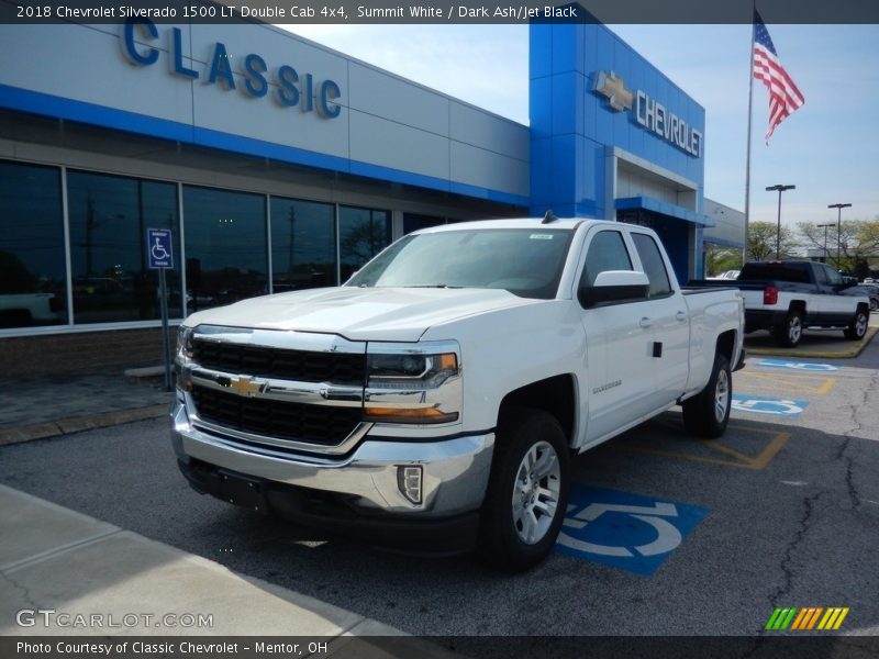 Summit White / Dark Ash/Jet Black 2018 Chevrolet Silverado 1500 LT Double Cab 4x4