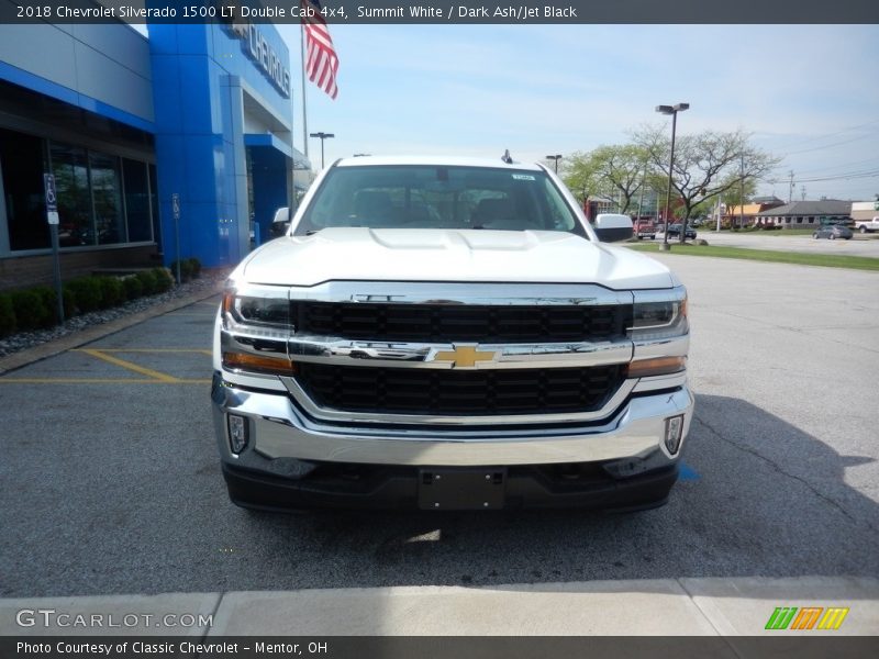 Summit White / Dark Ash/Jet Black 2018 Chevrolet Silverado 1500 LT Double Cab 4x4