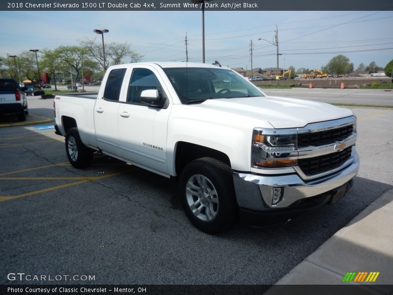 Summit White / Dark Ash/Jet Black 2018 Chevrolet Silverado 1500 LT Double Cab 4x4