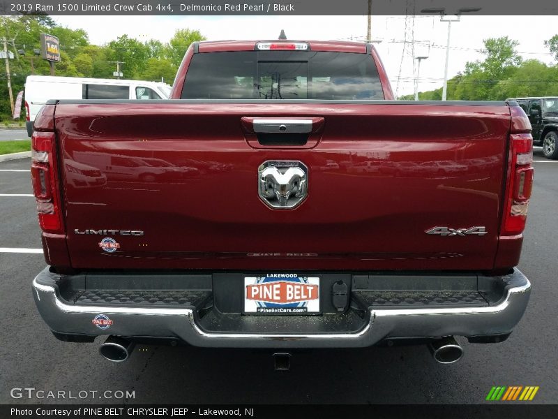 Delmonico Red Pearl / Black 2019 Ram 1500 Limited Crew Cab 4x4