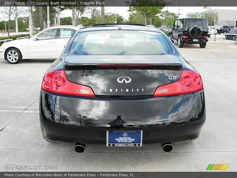 Black Obsidian / Graphite Black 2007 Infiniti G 35 Coupe