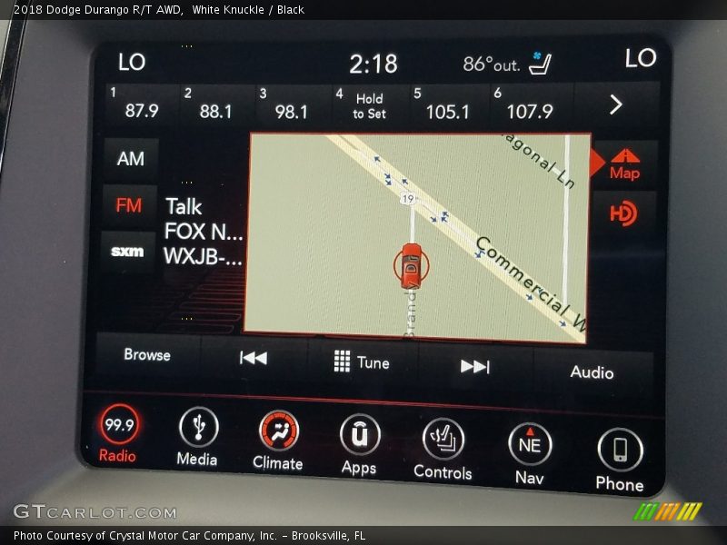 White Knuckle / Black 2018 Dodge Durango R/T AWD