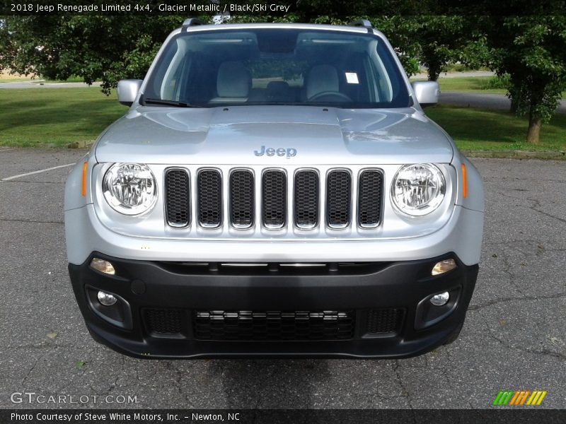 Glacier Metallic / Black/Ski Grey 2018 Jeep Renegade Limited 4x4