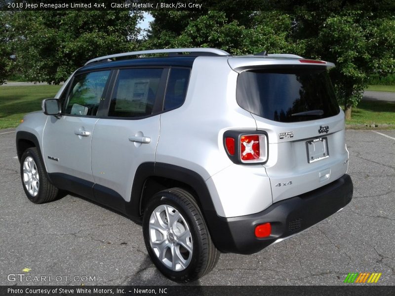 Glacier Metallic / Black/Ski Grey 2018 Jeep Renegade Limited 4x4