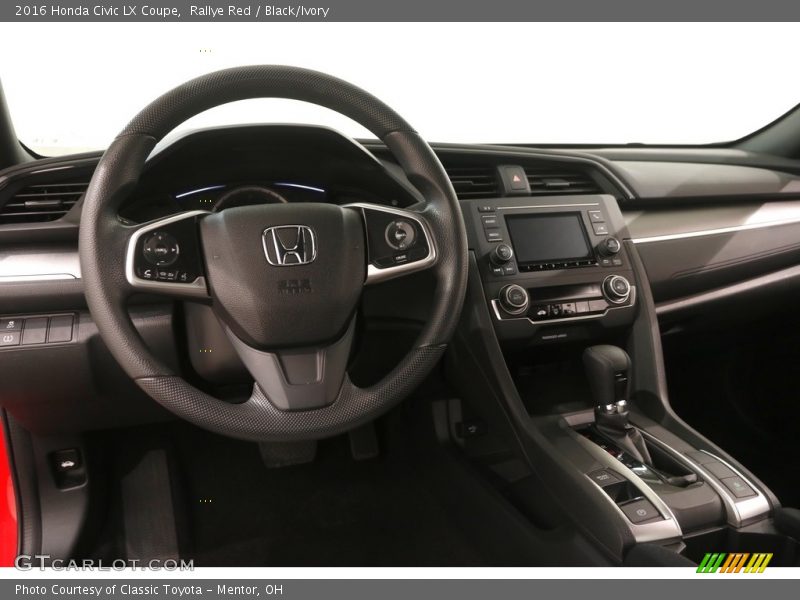 Rallye Red / Black/Ivory 2016 Honda Civic LX Coupe