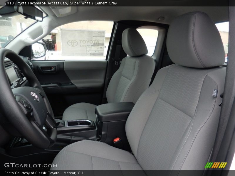  2018 Tacoma SR Access Cab Cement Gray Interior