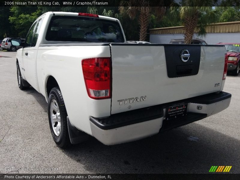 White / Graphite/Titanium 2006 Nissan Titan XE King Cab