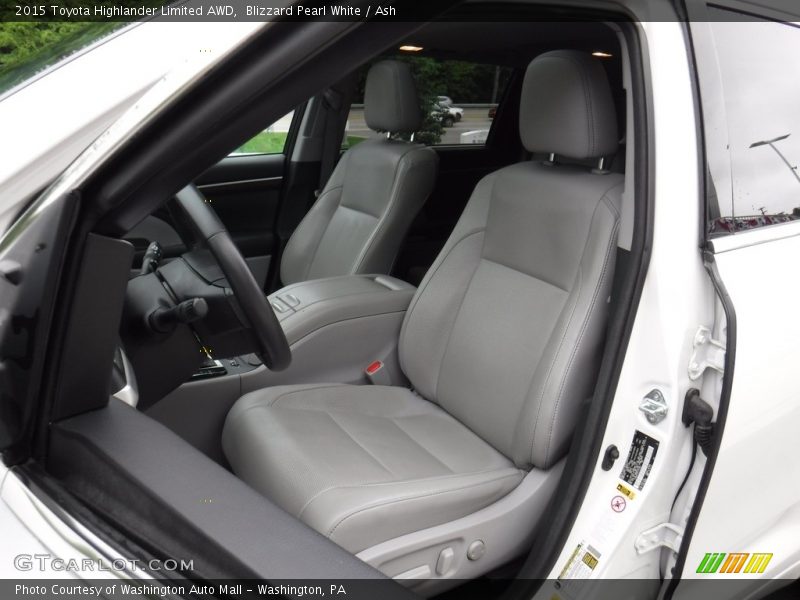 Blizzard Pearl White / Ash 2015 Toyota Highlander Limited AWD