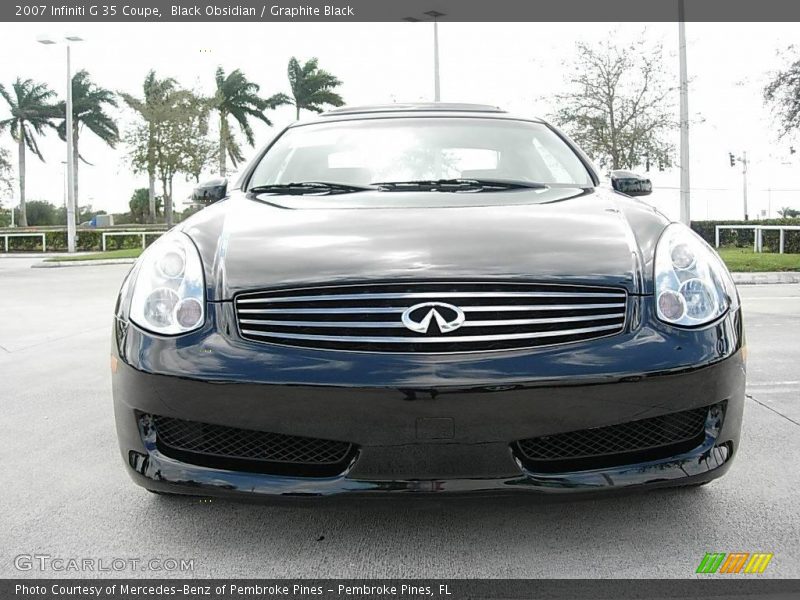 Black Obsidian / Graphite Black 2007 Infiniti G 35 Coupe