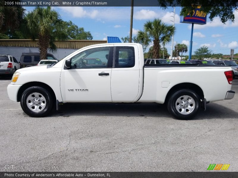 White / Graphite/Titanium 2006 Nissan Titan XE King Cab