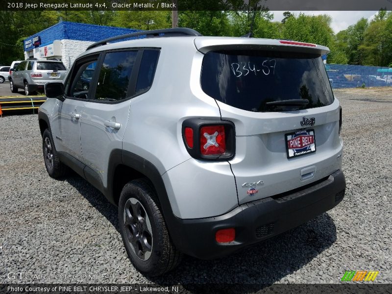 Glacier Metallic / Black 2018 Jeep Renegade Latitude 4x4