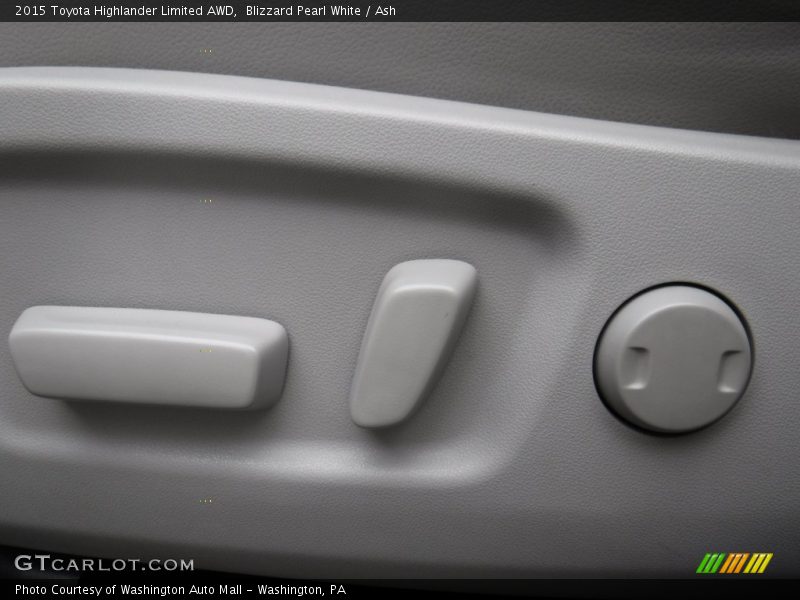 Blizzard Pearl White / Ash 2015 Toyota Highlander Limited AWD