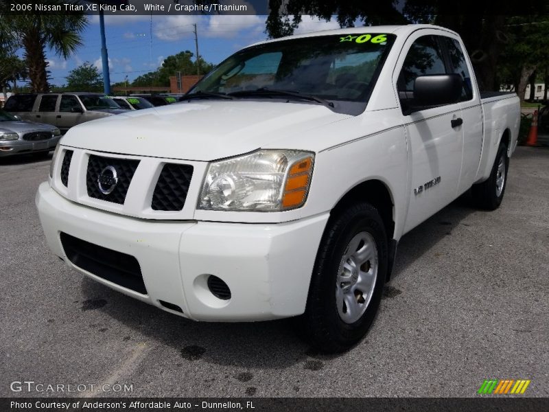 White / Graphite/Titanium 2006 Nissan Titan XE King Cab