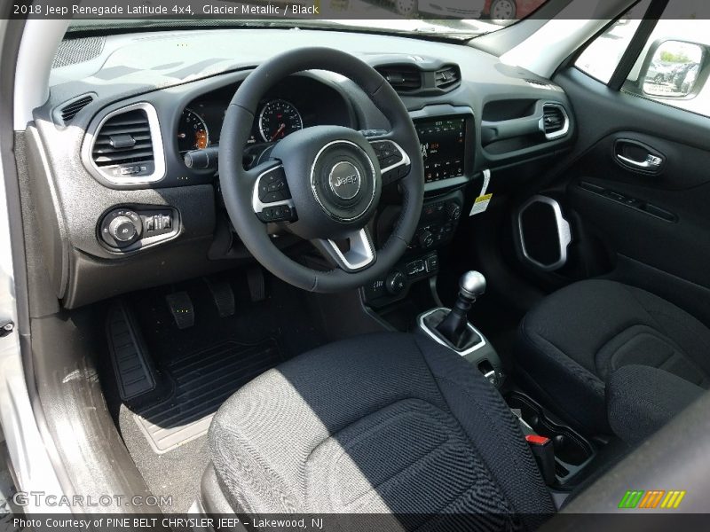 Glacier Metallic / Black 2018 Jeep Renegade Latitude 4x4