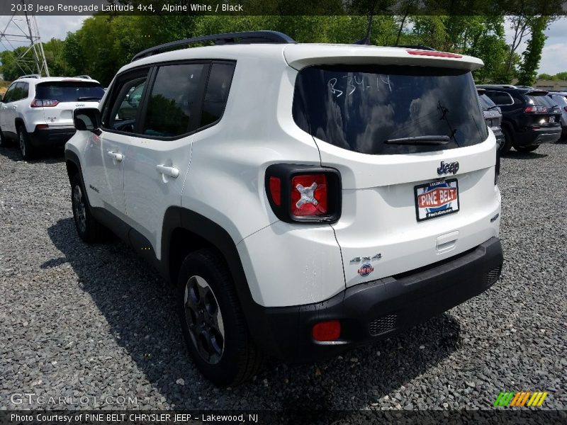 Alpine White / Black 2018 Jeep Renegade Latitude 4x4