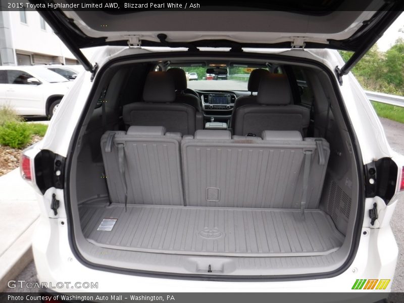 Blizzard Pearl White / Ash 2015 Toyota Highlander Limited AWD
