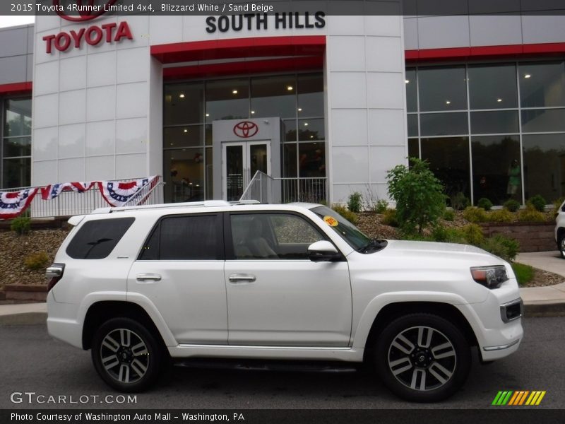 Blizzard White / Sand Beige 2015 Toyota 4Runner Limited 4x4