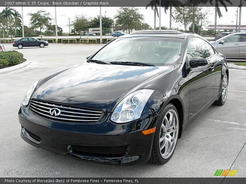 Black Obsidian / Graphite Black 2007 Infiniti G 35 Coupe