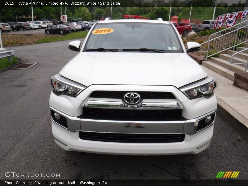 Blizzard White / Sand Beige 2015 Toyota 4Runner Limited 4x4