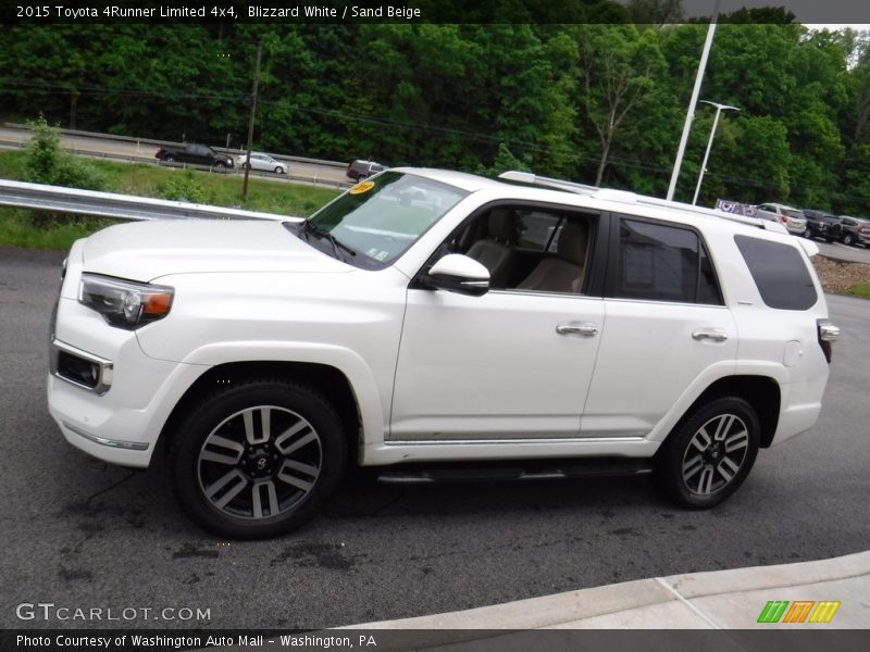 Blizzard White / Sand Beige 2015 Toyota 4Runner Limited 4x4