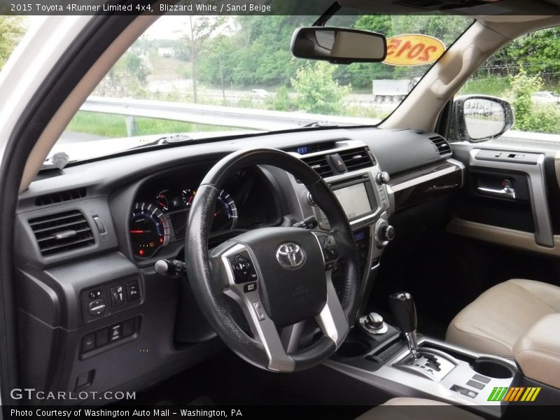 Blizzard White / Sand Beige 2015 Toyota 4Runner Limited 4x4