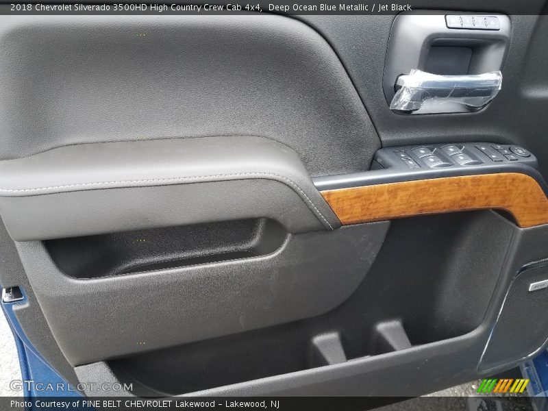 Deep Ocean Blue Metallic / Jet Black 2018 Chevrolet Silverado 3500HD High Country Crew Cab 4x4