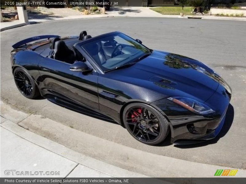 Ultimate Black Metallic / Jet 2016 Jaguar F-TYPE R Convertible