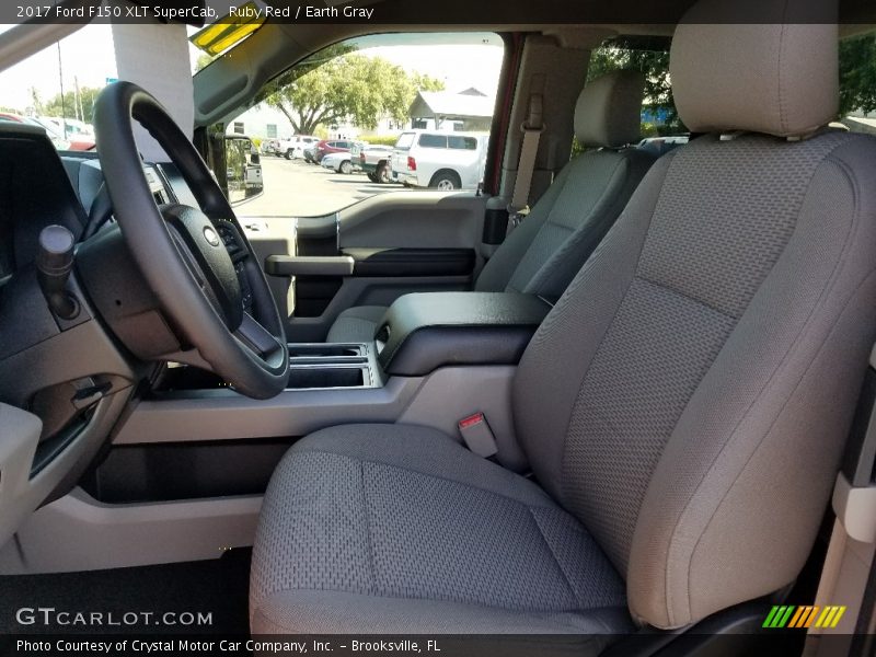 Ruby Red / Earth Gray 2017 Ford F150 XLT SuperCab