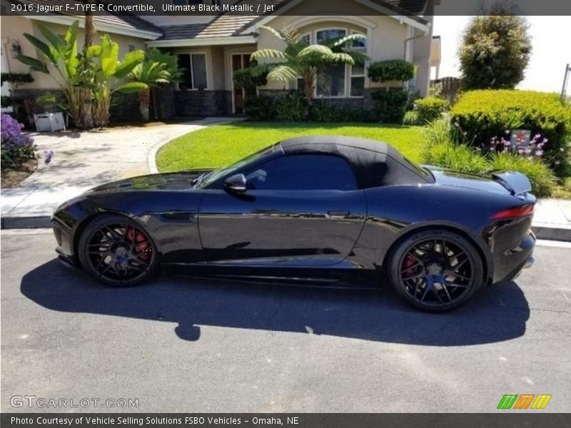 Ultimate Black Metallic / Jet 2016 Jaguar F-TYPE R Convertible