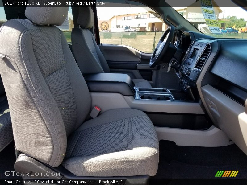 Ruby Red / Earth Gray 2017 Ford F150 XLT SuperCab