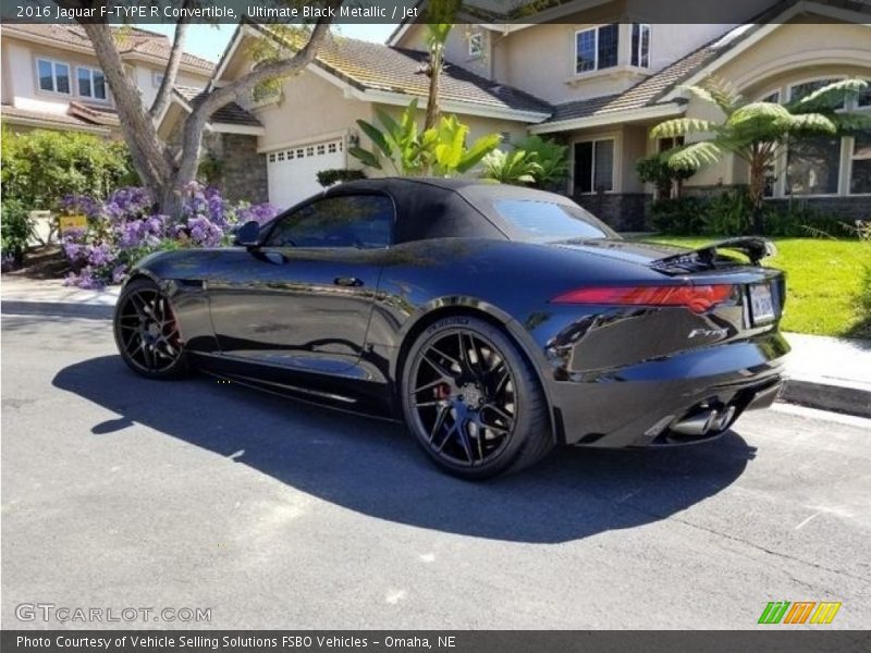 Ultimate Black Metallic / Jet 2016 Jaguar F-TYPE R Convertible