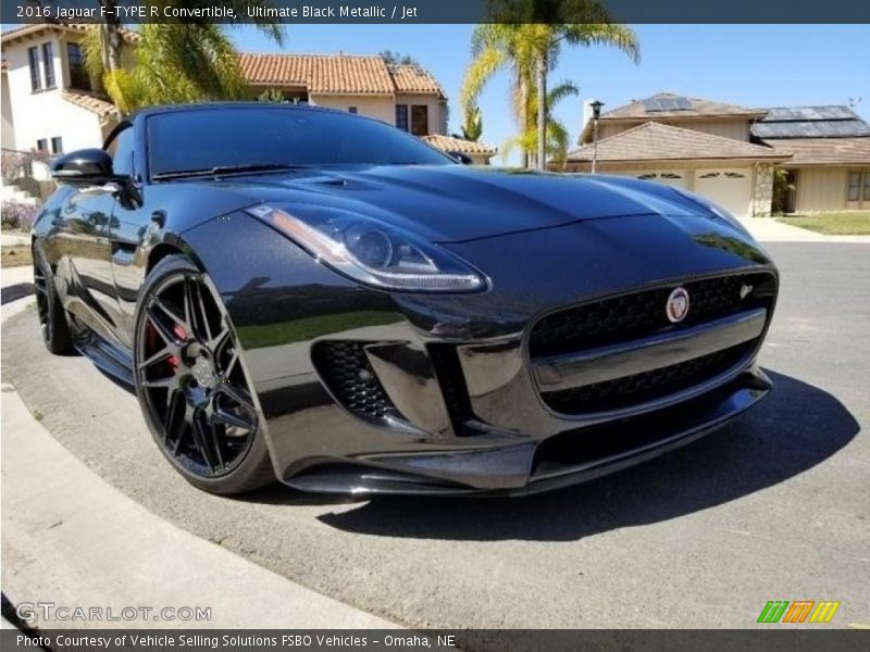 Ultimate Black Metallic / Jet 2016 Jaguar F-TYPE R Convertible