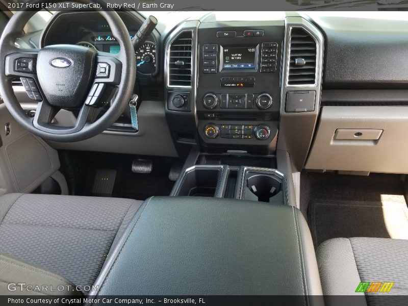Ruby Red / Earth Gray 2017 Ford F150 XLT SuperCab